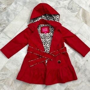 Pink platinum girls jacket, size 2, never used.